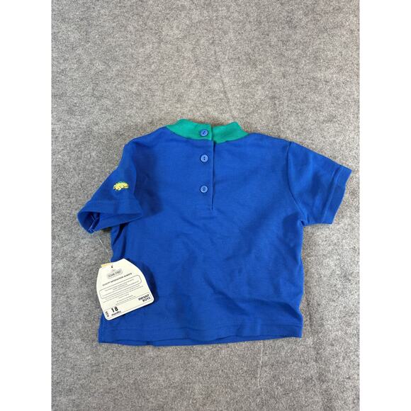 Vtg Y2K Sesame Street T Shirt Baby 18M Blue Embroidered Crocodile Deadstock NWT - Picture 8 of 9
